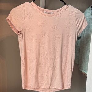 Glittery Pink Short Sleeve Tee for Kids